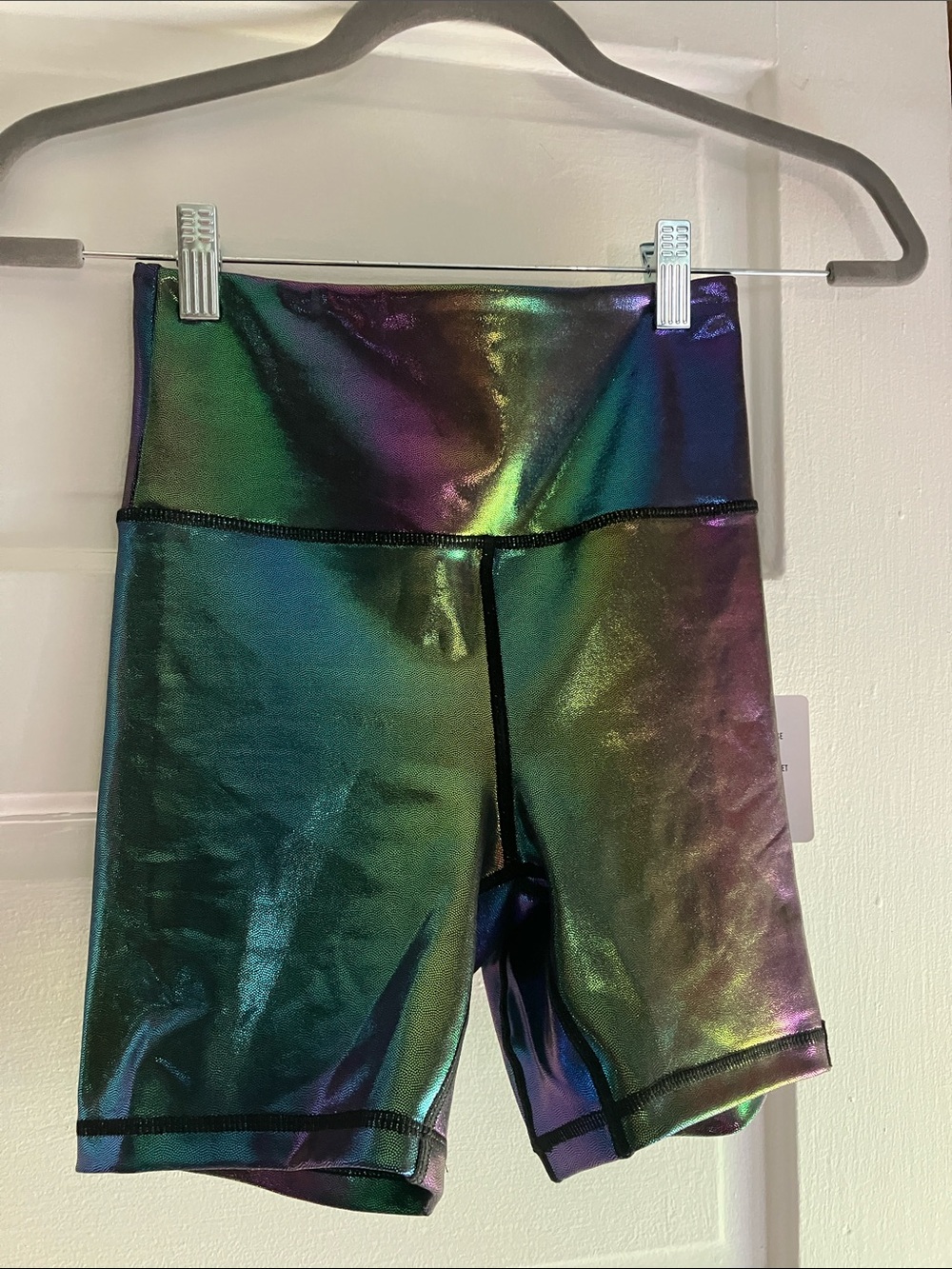 Wodbottom bike shorts metallic shimmer
